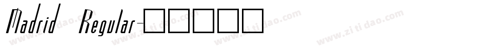 Madrid Regular字体转换